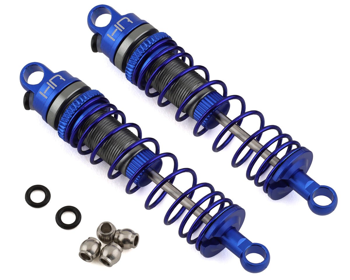 Hot Racing Losi Mini-T 2.0 Aluminum Rear Threaded Shock Set (Blue) (2) (HRAMTT62DP01)