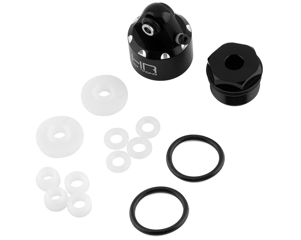 Hot Racing Aluminum Bleeder Shock Caps for Traxxas Maxx (Black) (2) (HRAMXX156AX01)