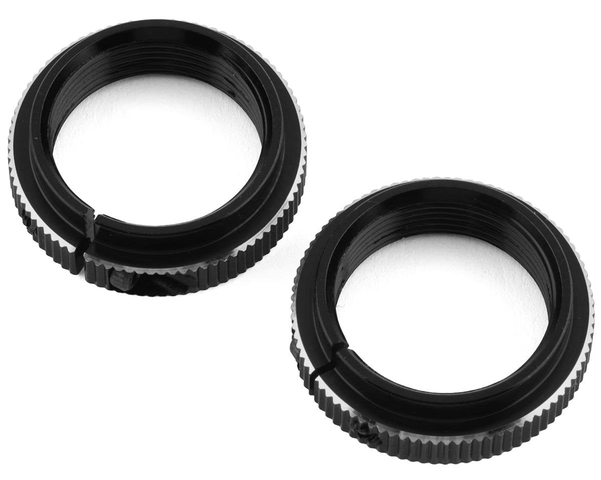 Hot Racing Aluminum Clamping Shock Collars for Traxxas Maxx (Black) (2) (HRAMXX156BX01)