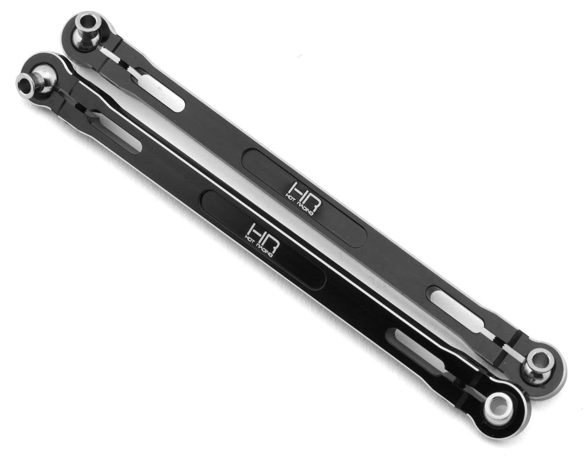 Hot Racing Aluminum Steering Toe Links for Wide Maxx (Black) (2) (HRAMXX49TW01)