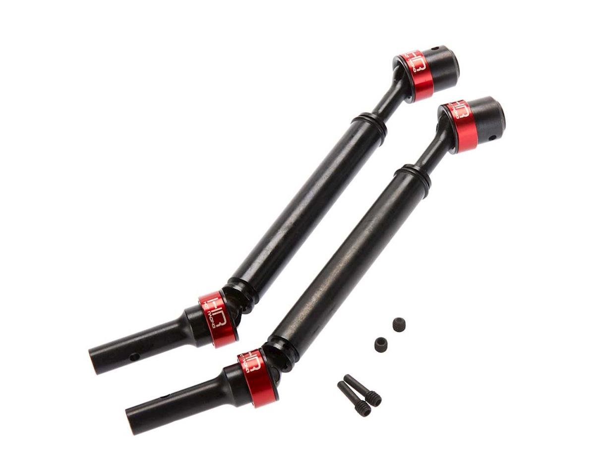 Hot Racing Nero Steel CV Splined Drive Shaft (Red/Black) (2) (HRANRO288V02)
