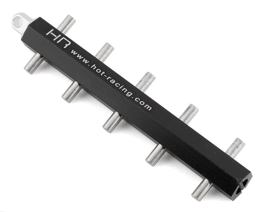 Hot Racing Aluminum 5mm Pinion Gear Caddy (Black) (HRAPGC805L01)