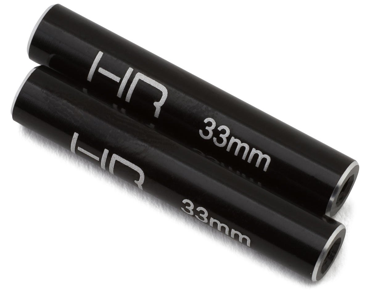 Hot Racing Aluminum Standoff Post Link (Black) (4) (3x6x33mm) (HRARCL63301)