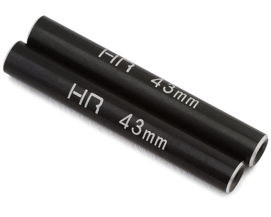 Hot Racing Aluminum Standoff Post Link (Black) (4) (3x6x43mm) (HRARCL64301)