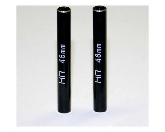 Hot Racing 6x48mm Aluminum Standoff Post Link (Black) (2) (HRARCL64801)