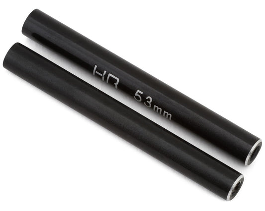 Hot Racing Aluminum Standoff Post Link (Black) (4) (3x6x53mm) (HRARCL65301)