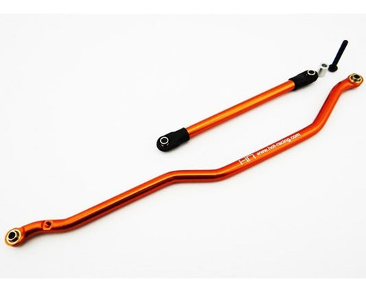 Hot Racing Deadbolt Aluminum Fix Link Steering Rod (Orange) (HRARCS49E03)