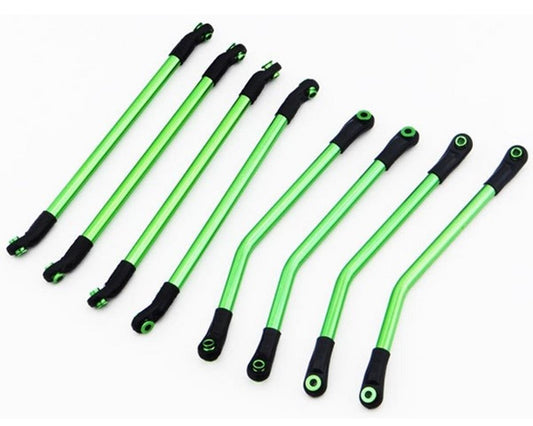 Hot Racing Aluminum Green 4-Link Set Wraith/Ridgecrest (HRARCS8000P05)