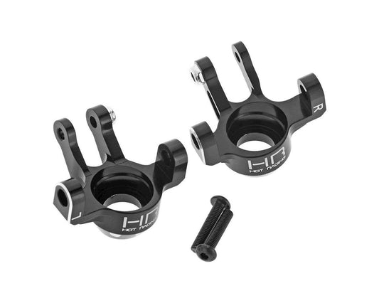 Hot Racing Aluminum Dual Shear Steering Knuckle (Black) (HRARRT2101)