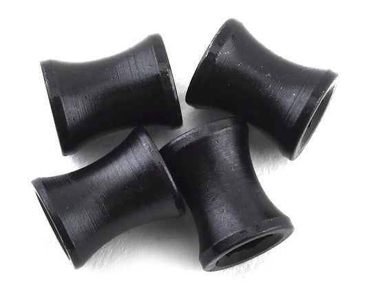 Hot Racing Steel M4 Wheel Barrel Nut Fastener (Black) (4) (HRARSSLF117X)