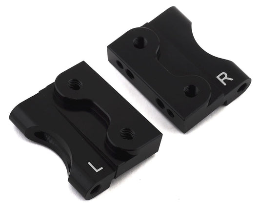 Hot Racing Aluminum Arm Mount (Black) (2) (HRATE12HX01) (HRARTE12HXM)