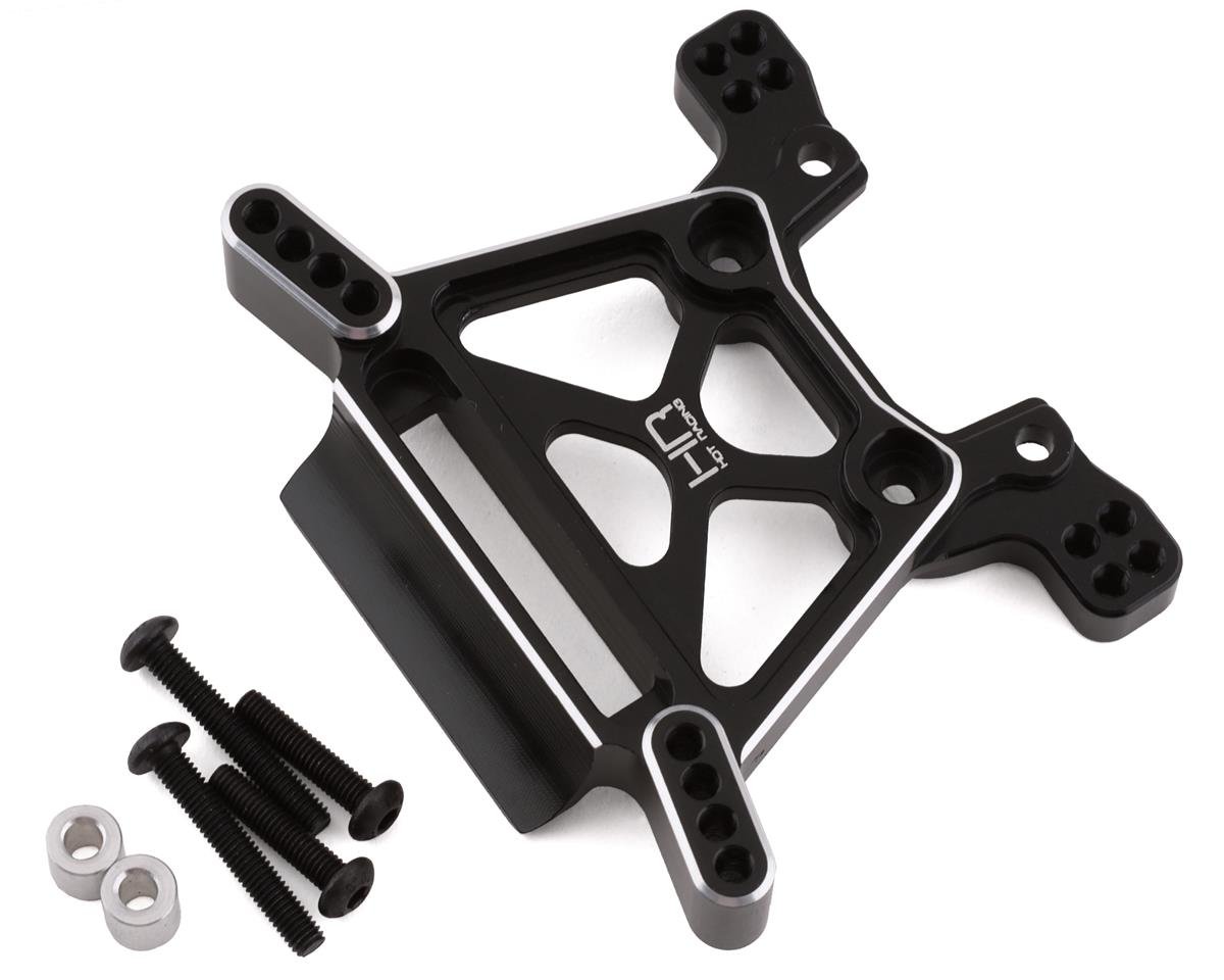 Hot Racing Aluminum Front Shock Tower for Rustler 4X4 (Black) (HRARUF2801)