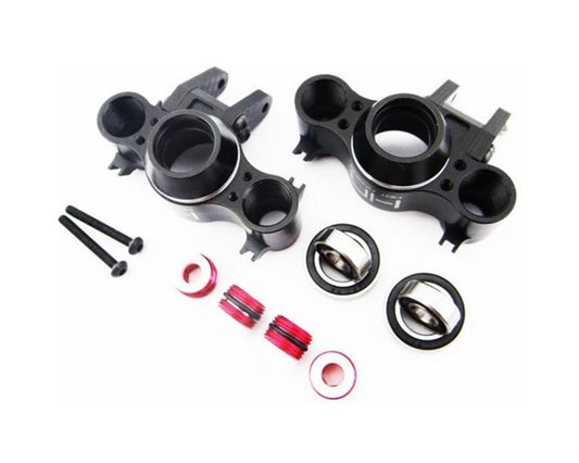 Hot Racing Aluminum Axle Carriers for Traxxas T-Maxx/Revo/Summit (Black) (HRARVO21XG01)