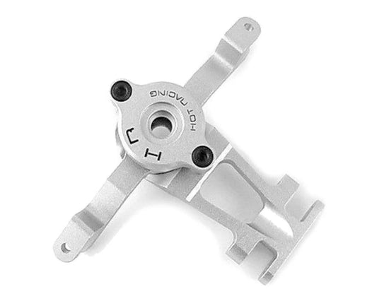 Hot Racing Silver Aluminum Steering Assembly for Traxxas Summit/E-Revo/Slayer (HRARVO4808)