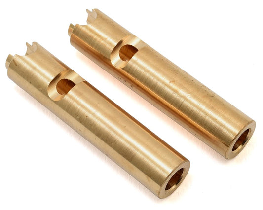 Hot Racing Axial SCX10 Brass Axle Tube Weights (2) (HRASCX12AW)