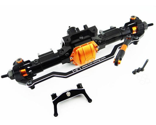 Hot Racing Front Aluminum Axle Assembly w/Stl Gear SCX10 (HRASCX12XF03)