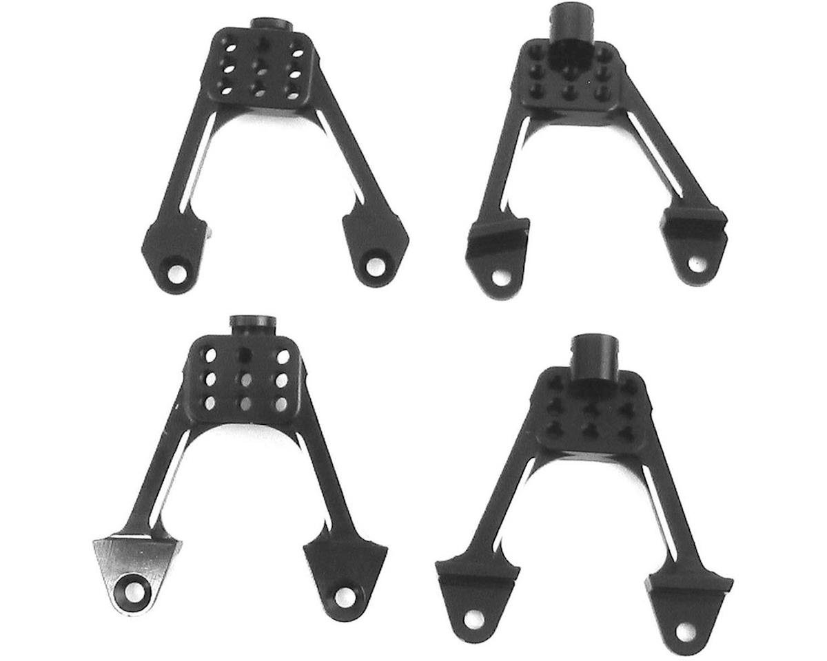 Hot Racing SCX10 Aluminum Front & Rear Adjustable Shock Tower Hoop Set (HRASCX28301)