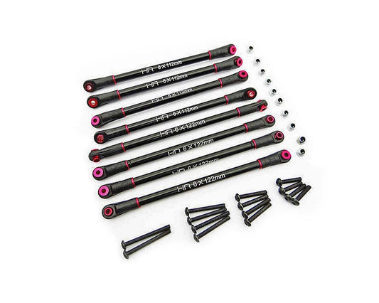 Hot Racing Axial SCX10 Aluminum 4-Link Set (305mm) (HRASCX305TL01)