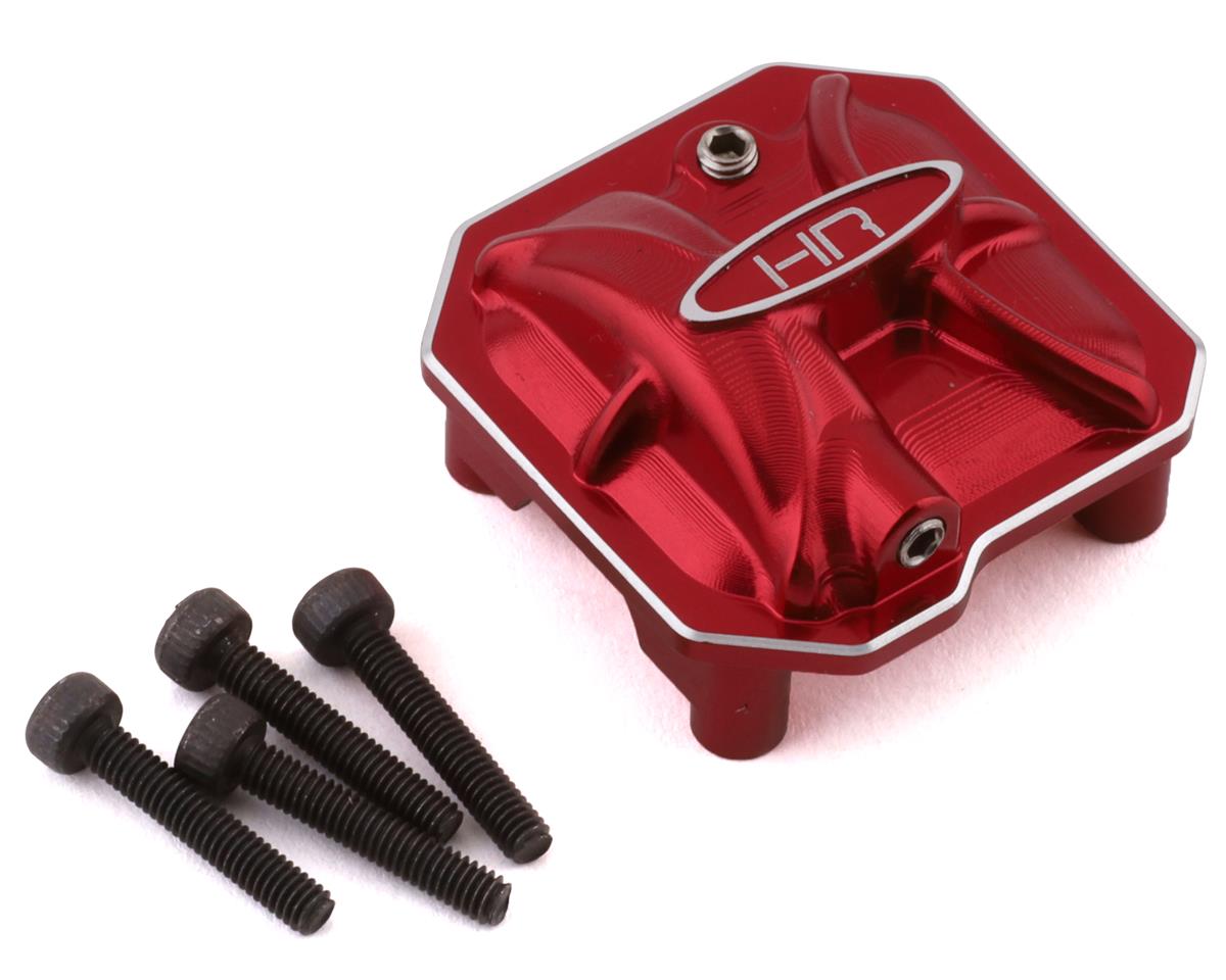Hot Racing Axial SCX10 II Aluminum AR44 Axle Diff Cover (Red) (HRASCXT12C02)
