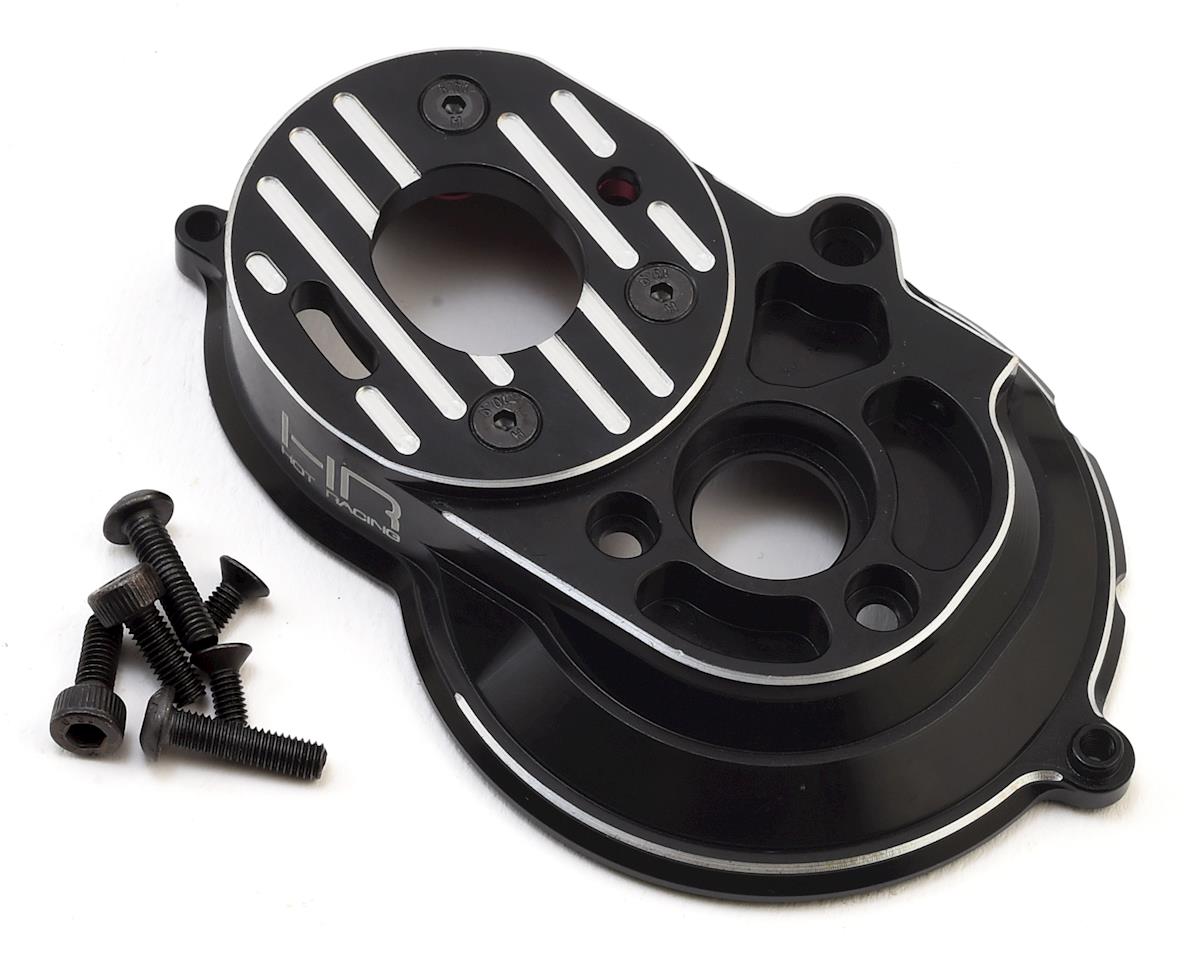 Hot Racing Axial SCX10 II Aluminum Motor Plate Mount (Black) (HRASCXT18U01)