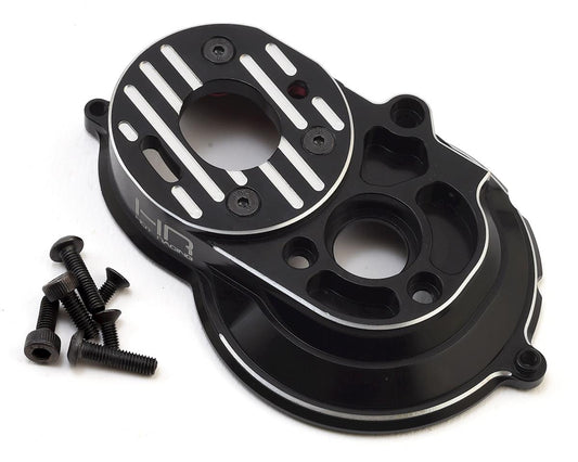 Hot Racing Axial SCX10 II Aluminum Motor Plate Mount (Black) (HRASCXT18U01)