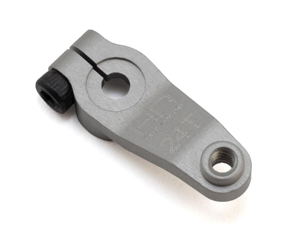 Hot Racing TLR 22 Aluminum Clamping Servo Arm (24T) (HRASH24LTR22)