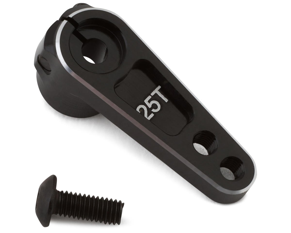 Hot Racing Aluminum 5mm Offset Servo Horn (Black) (HRASH25TH01)