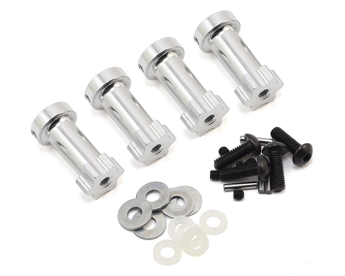 Hot Racing Aluminum 12mm Hex Wheel Extensions for Traxxas Slash 4x4 (HRASLF10X08)