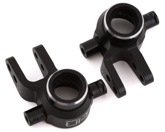 Hot Racing Heavy Duty Steering Knuckles for Traxxas Slash 4x4 (Black) (2) (HRASLF2101)