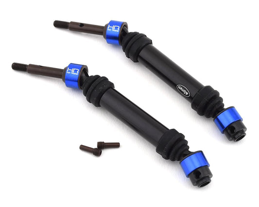 Hot Racing Rear Light Weight Metal CV Splined Drive Shafts for Traxxas Slash 4x4 (HRASLF288RCR)