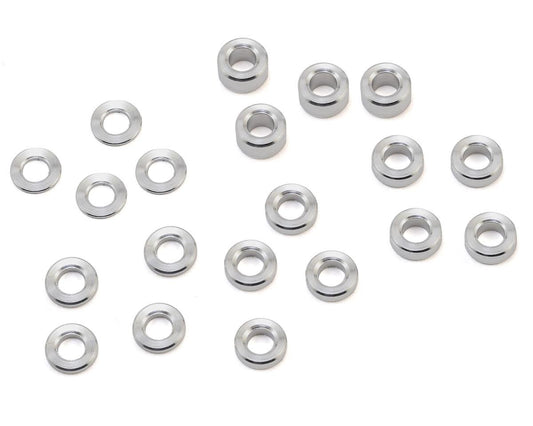 Hot Racing M3 Aluminum Standoff Spacer Set (0.5, 1, 1.5, 2, 3mm) (HRASPC3005)