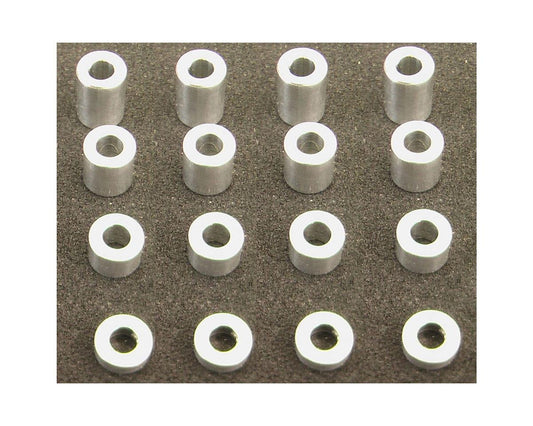 Hot Racing M3 Medium Aluminum Standoff Spacer Set (16) (HRASPC3006)