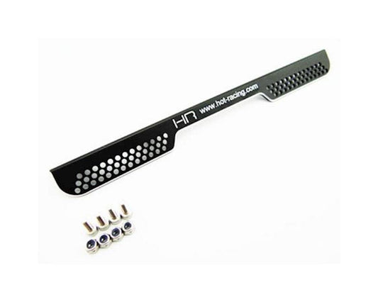 Hot Racing Aluminum Rear Splash Guard for Traxxas Spartan (Black) (HRASPN30G)