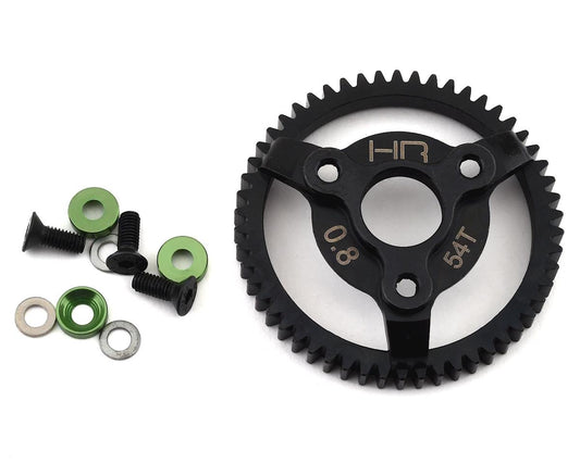 Hot Racing 32P Steel Spur Gear for Traxxas Bandit/Stampede (Green) (54T) (HRASTE254)