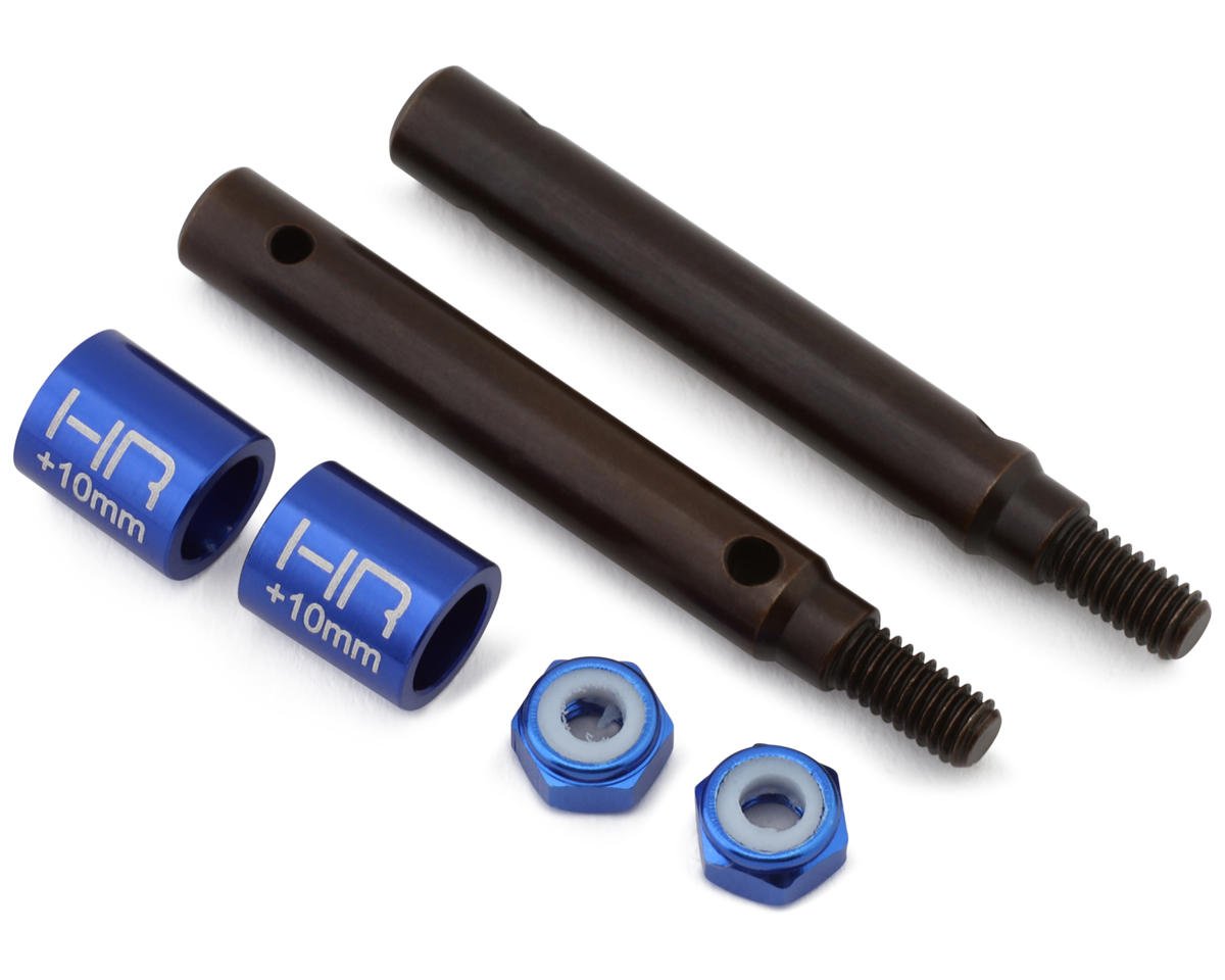 Hot Racing S2 Spring Steel Portal Drive Stub Axles for Traxxas¨ TRX-4ª (+10mm) (HRASTRXF39W10)