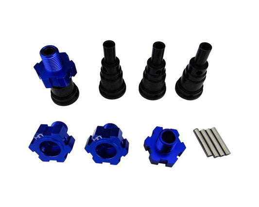 Hot Racing Steel Stub Axle w/24mm Wheel Hexes for Traxxas X-Maxx (4) (HRASXMX39X06)