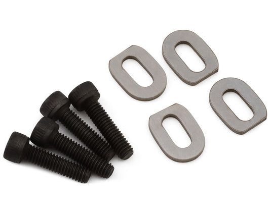 Hot Racing Stainless Steel Oval Motor Mount Washers for Traxxas X-Maxx/XRT (4) (HRASXMX889)