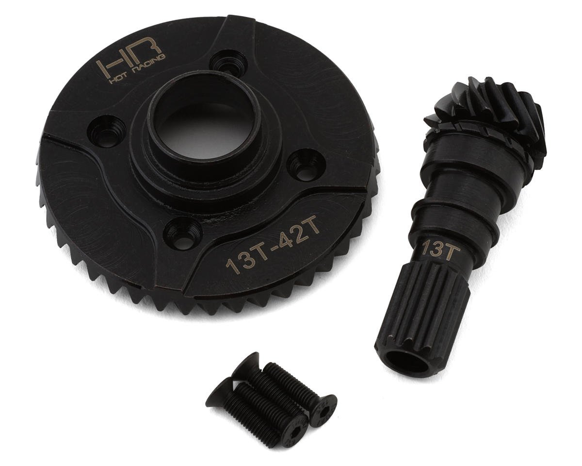 Hot Racing Steel Helical Differential Ring & Pinion Gear for Traxxas X-Max/XRT (HRASXMX9423TF)