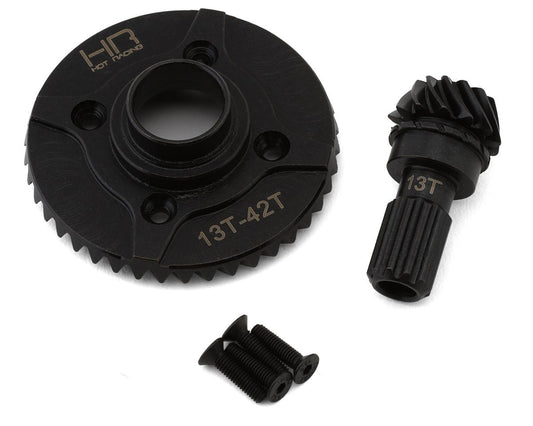 Hot Racing Steel Helical Differential Ring & Pinion Gear for Traxxas X-Max/XRT (HRASXMX9432TR)