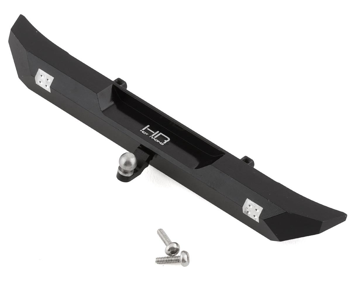 Hot Racing Axial SCX24 Aluminum Rear Bumper (Black) (AXI00002V2) (HRASXTF03JR01)