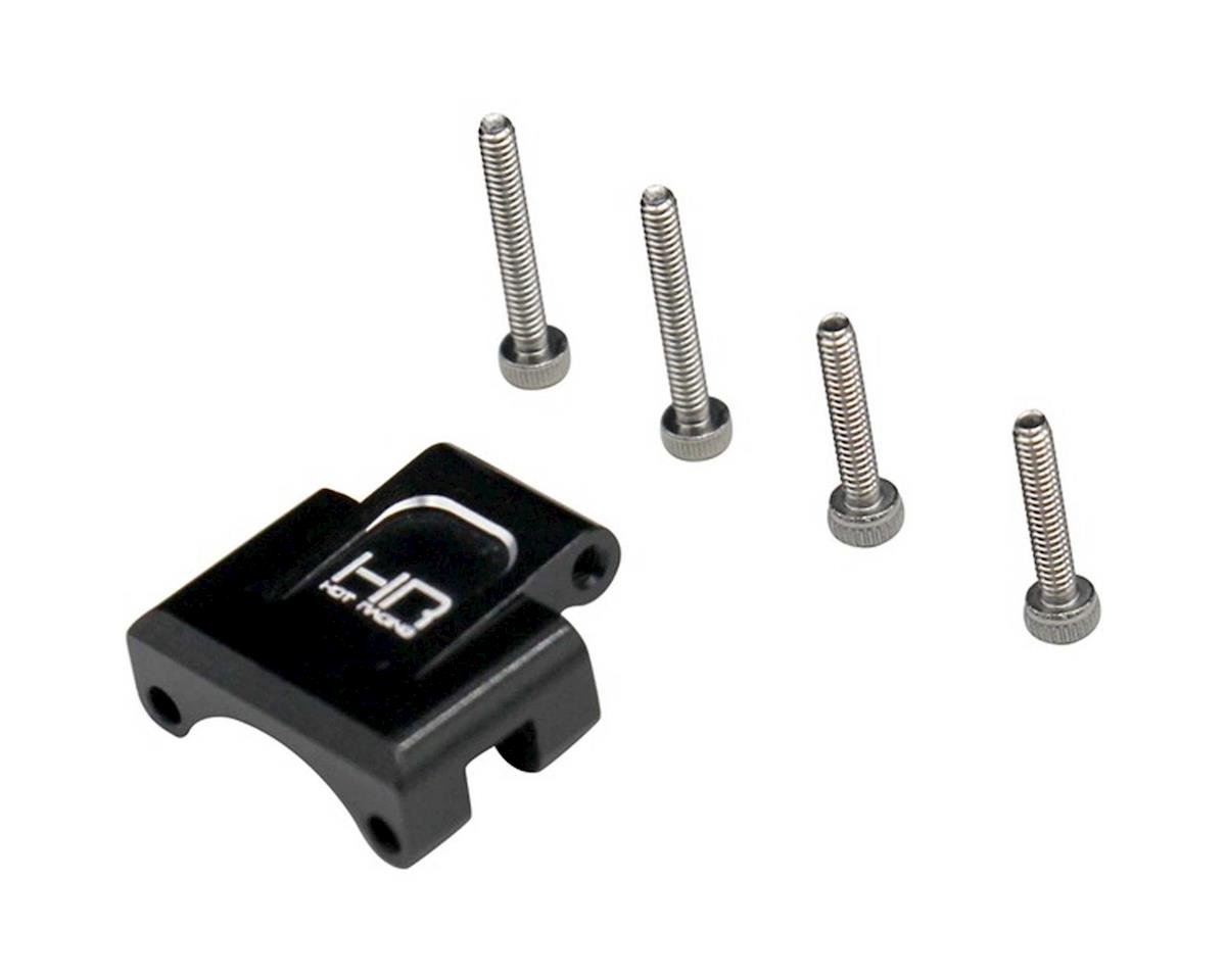 Hot Racing Axial SCX24 Aluminum Rear Axle Truss Upper Link Mount (Black) (HRASXTF09U01)