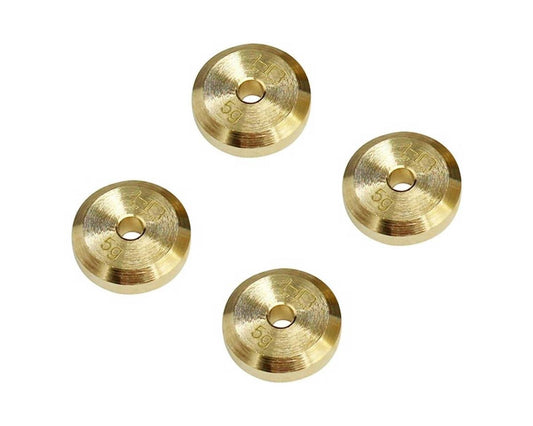 Hot Racing Axial SCX24 Brass Axle Weight (4) (5g) (Use w/HRASXTF39W04) (HRASXTF2604H)