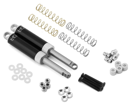 Hot Racing 100mm Internal Spring Air Shocks (Silver) (2) (HRATD100T08)