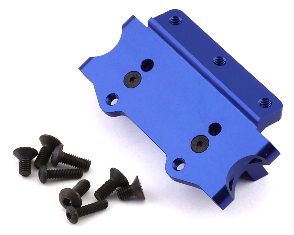 Hot Racing Aluminum Front Bulkhead for Traxxas 2WD (Blue) (HRATE1008)