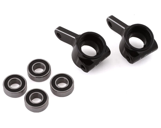 Hot Racing Aluminum Front Knuckle Set for Traxxas 2WD (Black) (HRATE21X01)