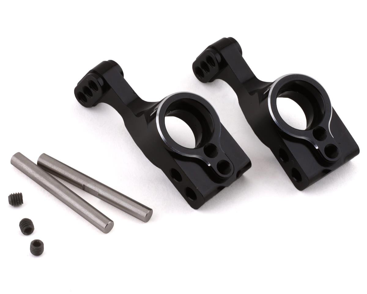 Hot Racing Pro Rear Axle Carriers for Traxxas 2WD (Black) (HRATE22N01)