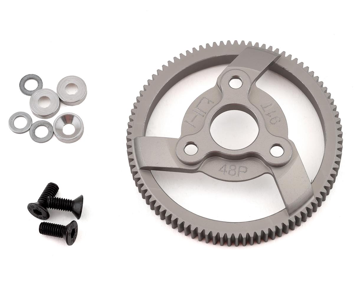 Hot Racing 48P Hard Anodized Aluminum Spur Gear for Traxxas 2WD (91T) (HRATE891H)