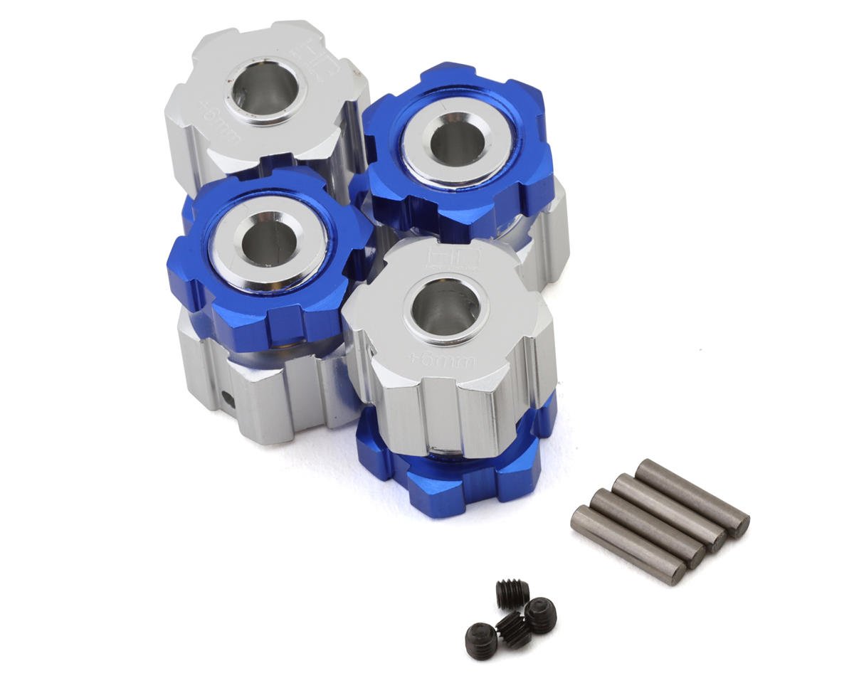 Hot Racing Aluminum 17mm Hub Hex Extension Set for Traxxas Summit/Revo (HRATM3310W)