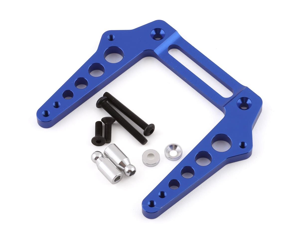 Hot Racing Aluminum Front Shock Tower for Traxxas 2WD (Blue) (HRATN2806)