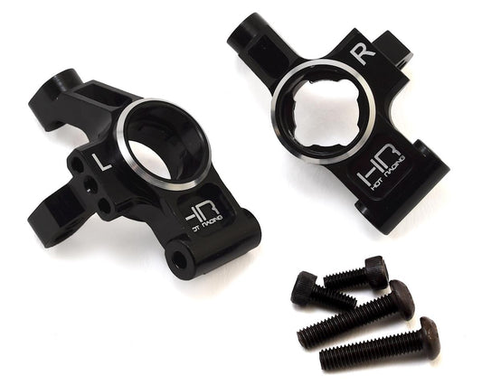 Hot Racing Aluminum Rear Hub Carriers for Traxxas 4-Tec 2.0 (Black) (2) (HRATRF2201)